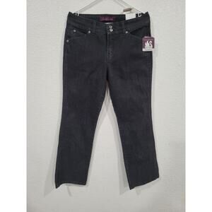 Gloria‎ Vanderbilt Women's Black Jeans size 12 Petite Victoria NEW #P2